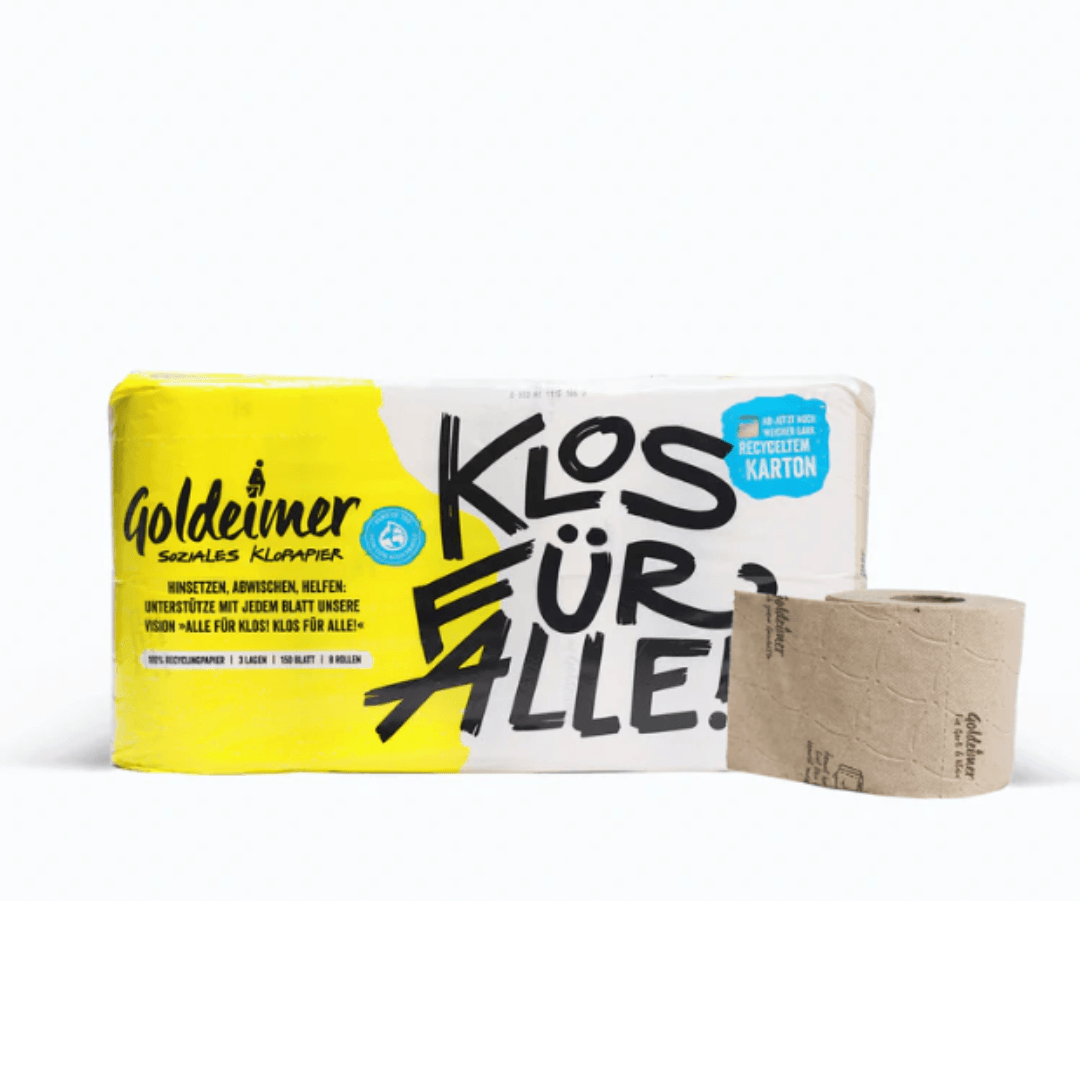 Nachhaltiges »Soziales Klopapier« von Goldeimer -