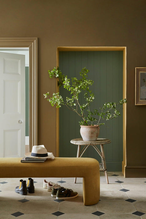 LITTLE GREENE Farbe - Light Bronze Green 123-Farbe-Vintage Kontor-Absolute Matt Emulsion-1 l-Vintage Kontor