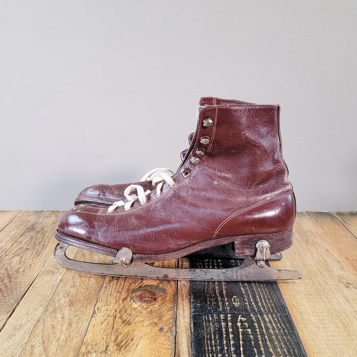 Vintage Schlittschuhe mit Patina-Schlittschuhe-Vintage Kontor-Vintage Kontor