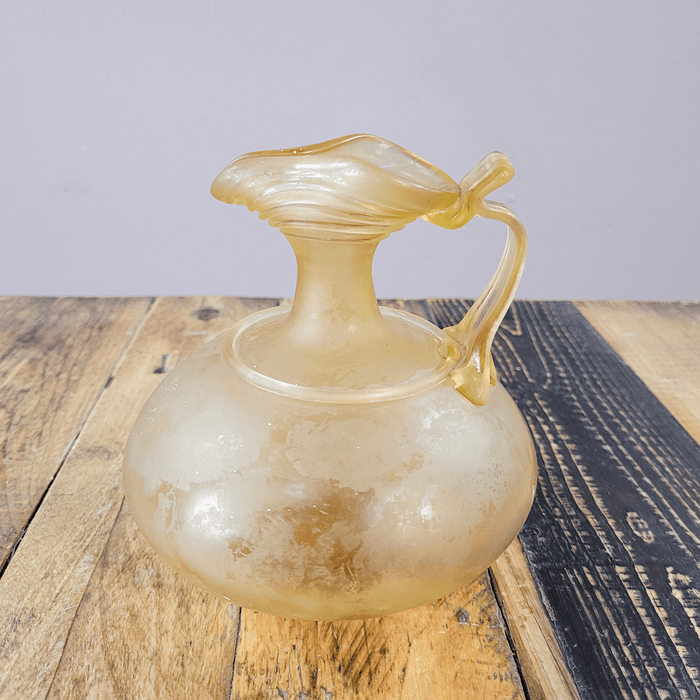 Glasvase, Kanne, gelb, CCAA-Vase-Vintage Kontor-Vintage Kontor