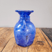 Blaue Glasvase, handgearbeitet-Vase-Vintage Kontor-Vintage Kontor