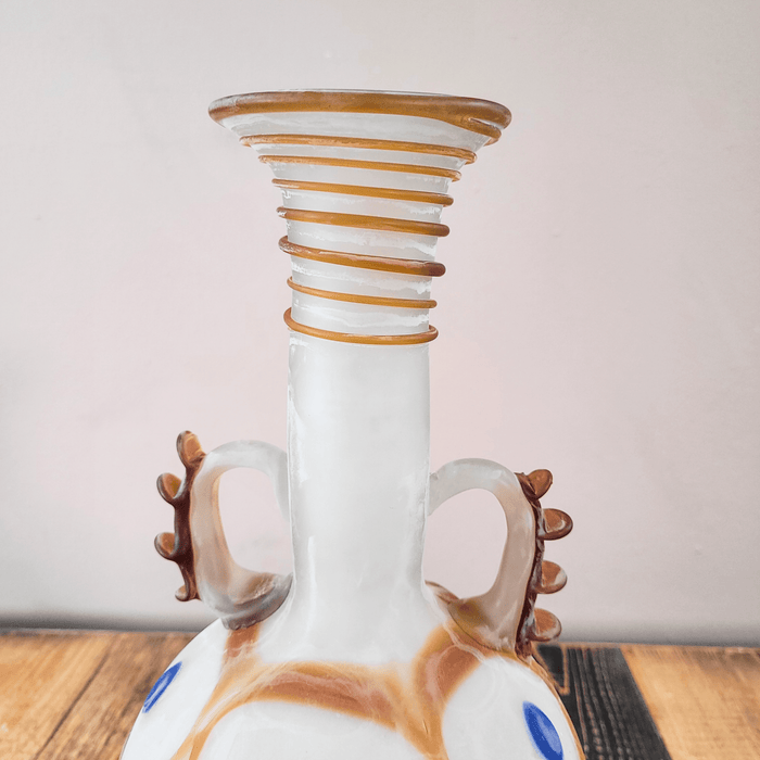 Ausgefallene, handgearbeitete Glasvase aus Italien-Vase-Vintage Kontor-Vintage Kontor