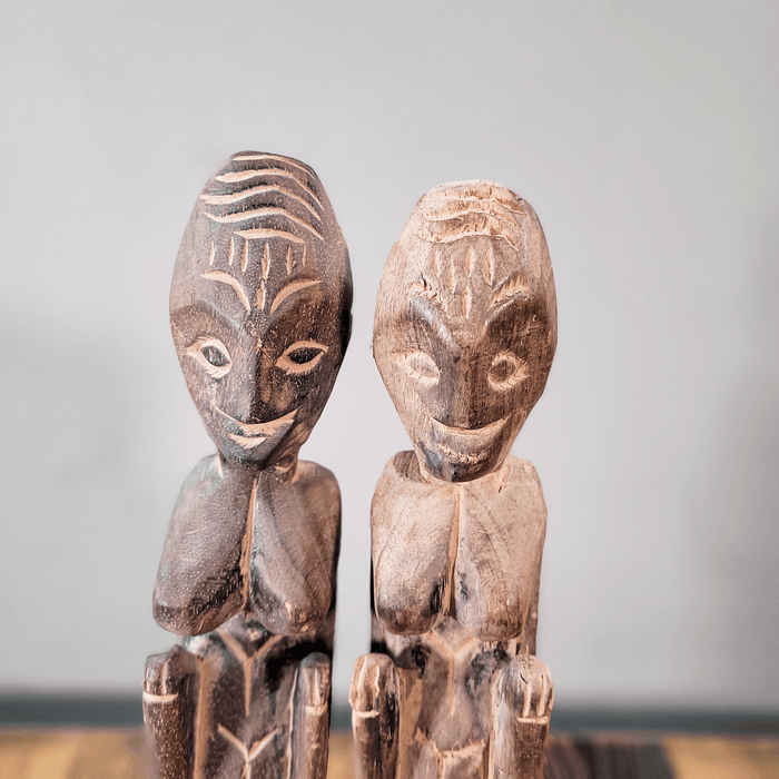 Afrikanische Figuren aus Holz, handgeschnitzt-Vintage Kontor-Vintage Kontor