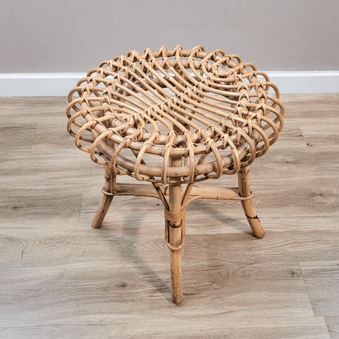 Vintage Rattan Hocker-Vintage Kontor-Vintage Kontor