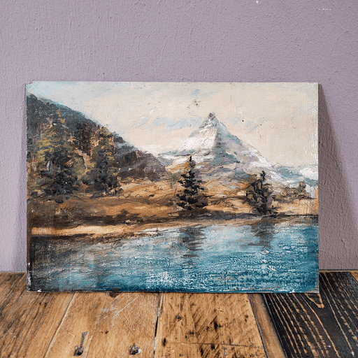 Ölgemälde Matterhorn, Berglandschaft-Vintage Kontor-Vintage Kontor