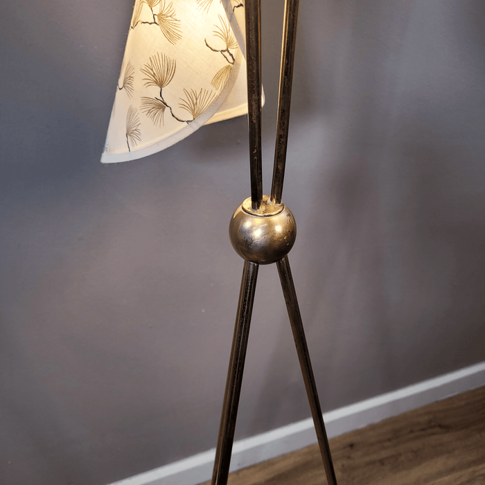 Tütenlampe 50iger Jahre, gold-Vintage Kontor-Vintage Kontor