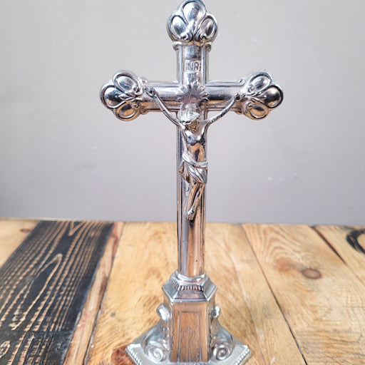 Stehkreuz, Kruzifix aus Metall-Vintage Kontor-Vintage Kontor