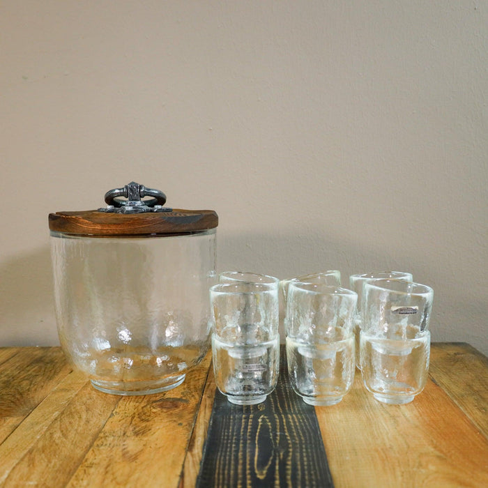 Bowle Set aus Glas -