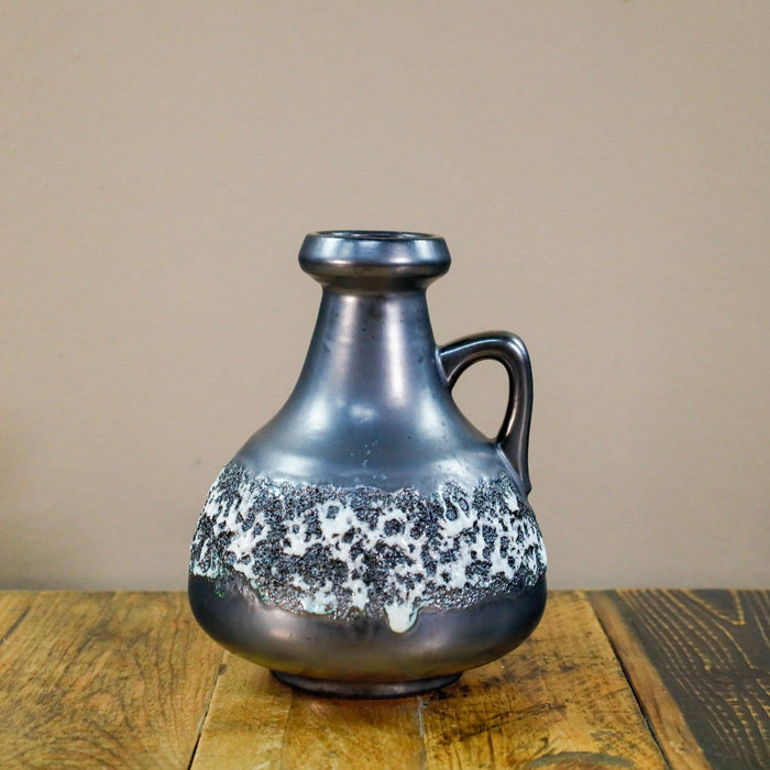 Fat Lava Blumenvase silbergrau-Vase-Vintage Kontor-Vintage Kontor