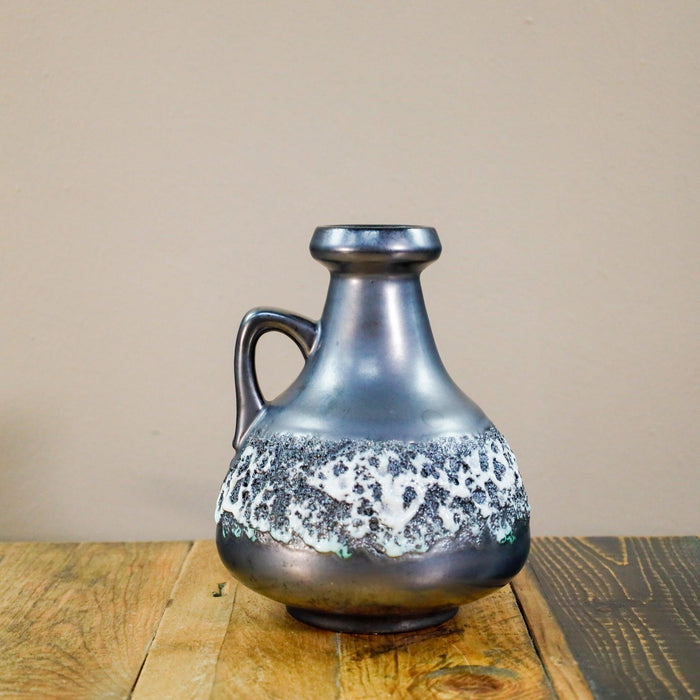 Fat Lava Blumenvase silbergrau-Vase-Vintage Kontor-Vintage Kontor