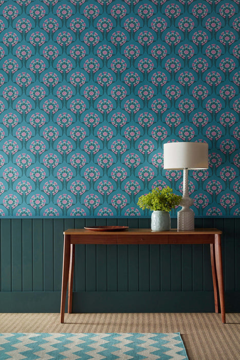 LITTLE GREENE Tapete - Hencroft - Azure-Tapete-Vintage Kontor-Vintage Kontor