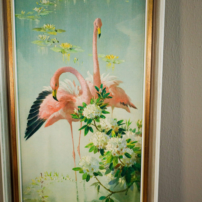 Vintage Bild Flamingo -